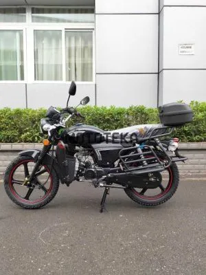 Мопед Мотомир RAID INTERNATIONAL (кофр, дуги с карманами) чёрный